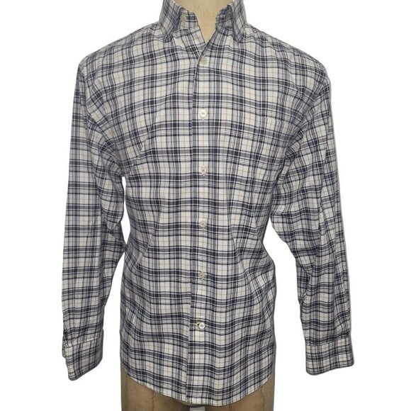 Robert Talbott Long Sleeve Plaid Shirt Men's. Excellent Condition Pre-owned. - Picture 1 of 11